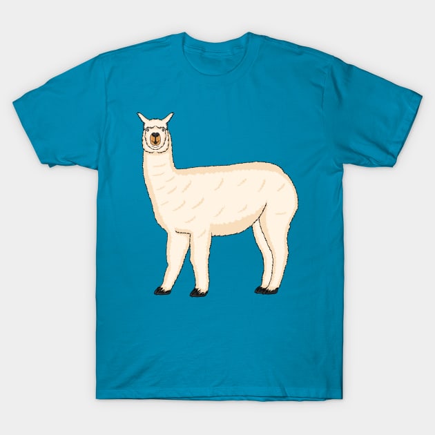 Llama cartoon illustration T-Shirt by Cartoons of fun